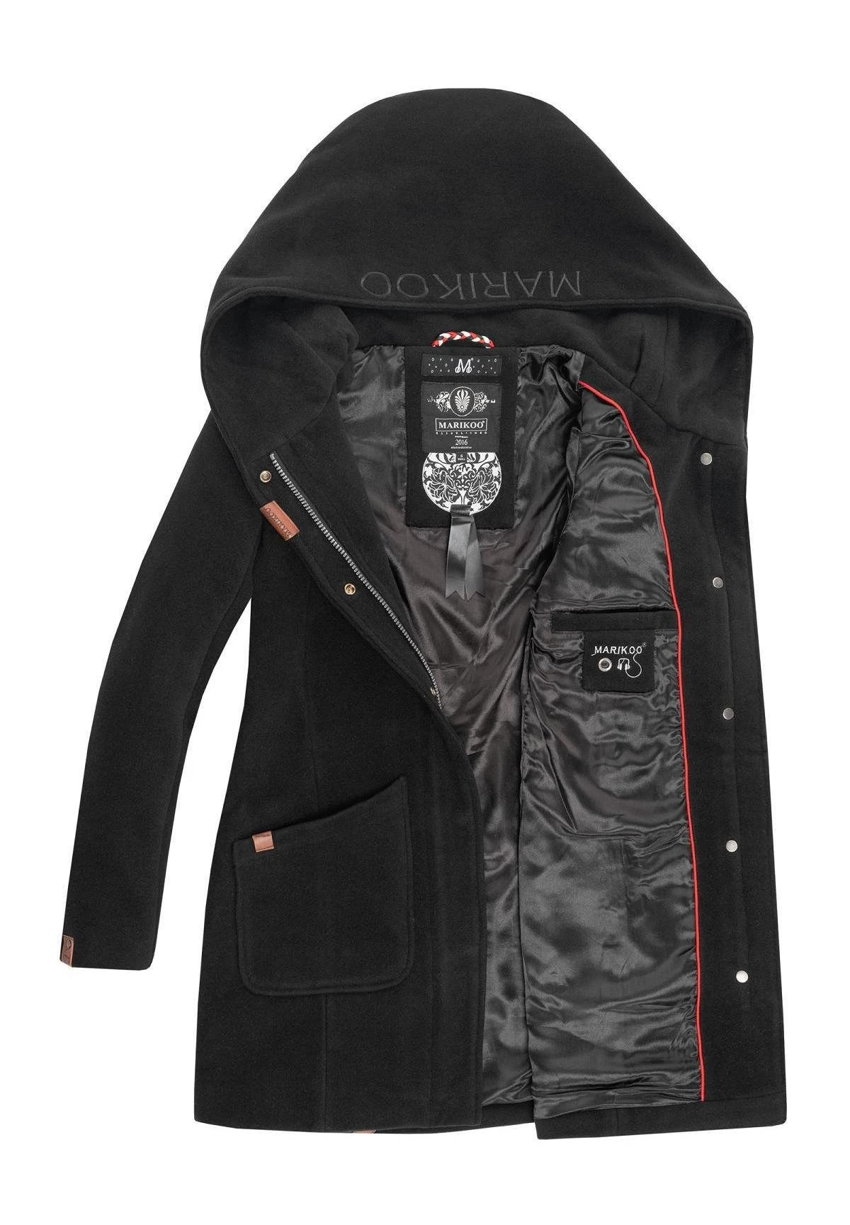 Marikoo Abrigo De Invierno - Schwarz 8 Marikoo Abrigo De Invierno - Schwarz - Imagen 6