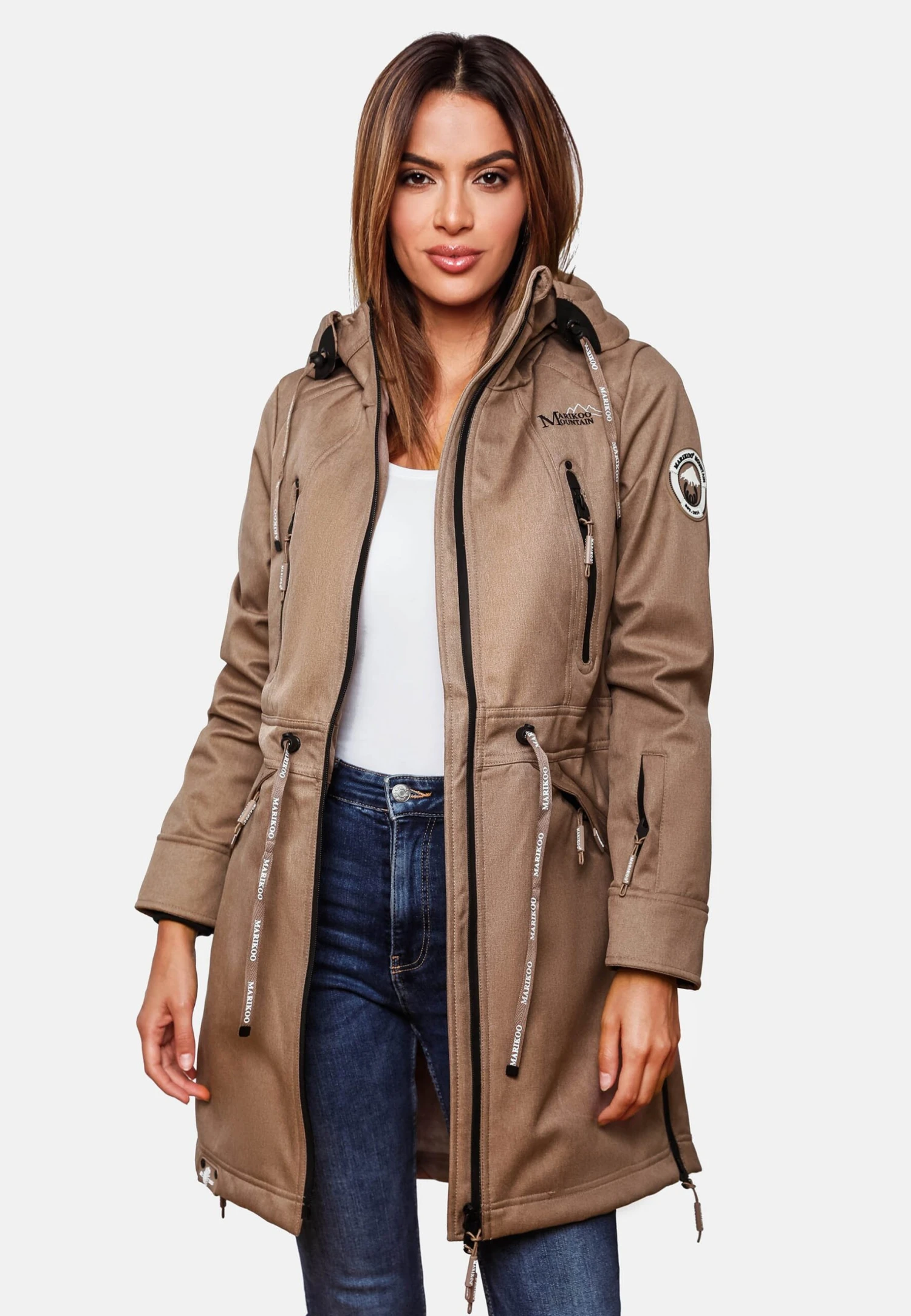 Marikoo Racquelle - Parka - Taupe Grey 6 Marikoo Racquelle - Parka - Taupe Grey - Imagen 4