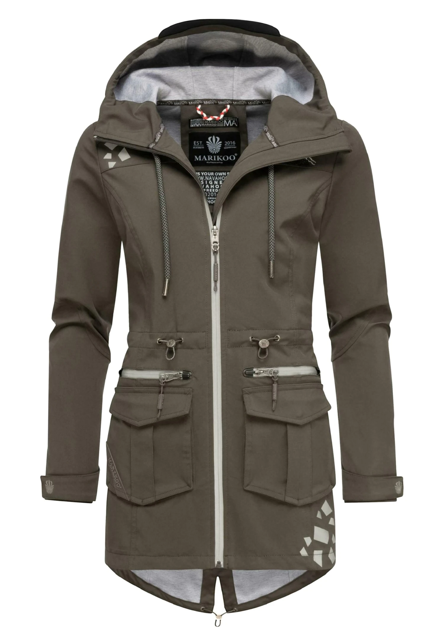Marikoo Ulissaa - Impermeable - Dark Grey 7 Marikoo Ulissaa - Impermeable - Dark Grey - Imagen 5