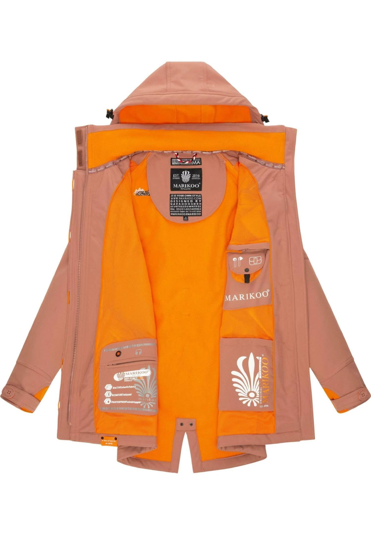 Marikoo Soulinaa - Parka - Terracotta 6 Marikoo Soulinaa - Parka - Terracotta - Imagen 4