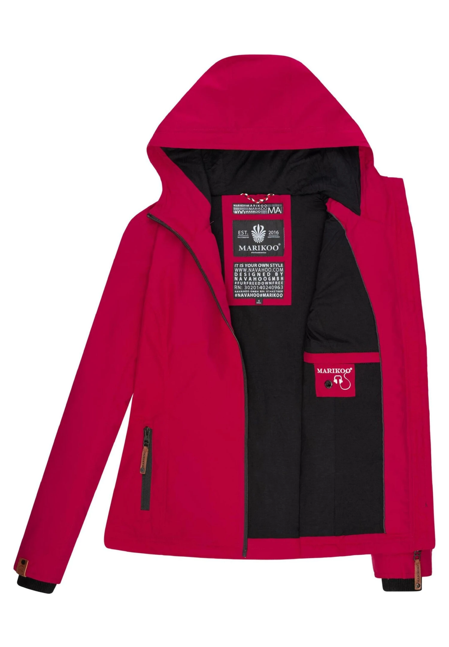 Marikoo Brombeere - Chaqueta Outdoor - Fuchsia 9 Marikoo Brombeere - Chaqueta Outdoor - Fuchsia - Imagen 7