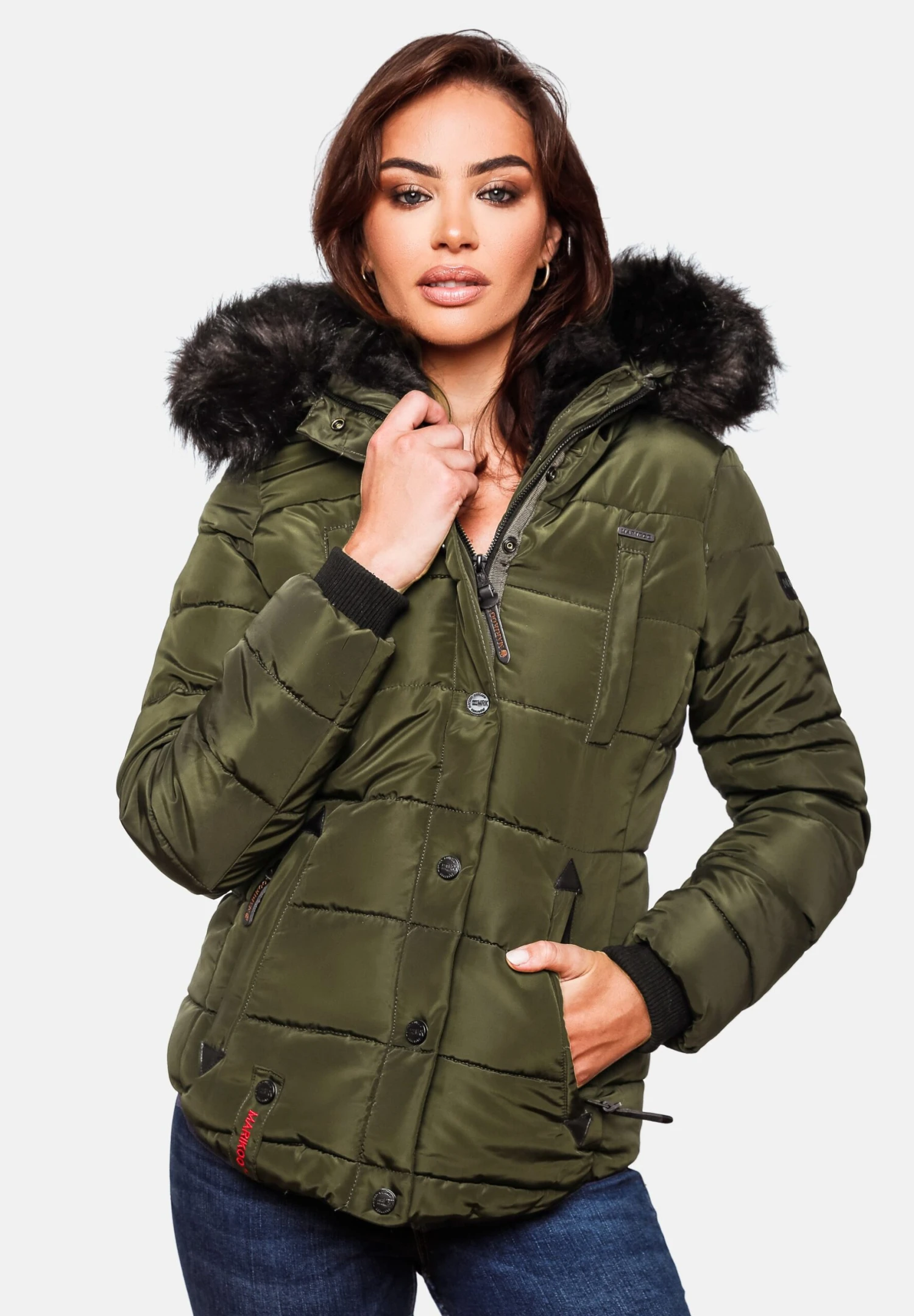 Marikoo Lotusblüte - Chaqueta De Invierno - Olive 3 Marikoo Lotusblüte - Chaqueta De Invierno - Olive