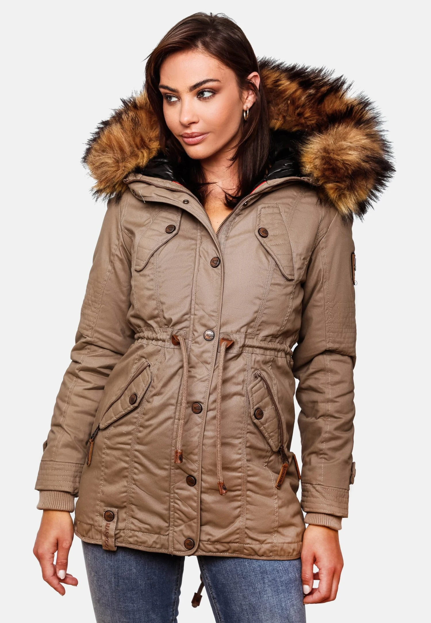 Marikoo Viva- Abrigo De Invierno - Taupe Grey 3 Marikoo Viva- Abrigo De Invierno - Taupe Grey