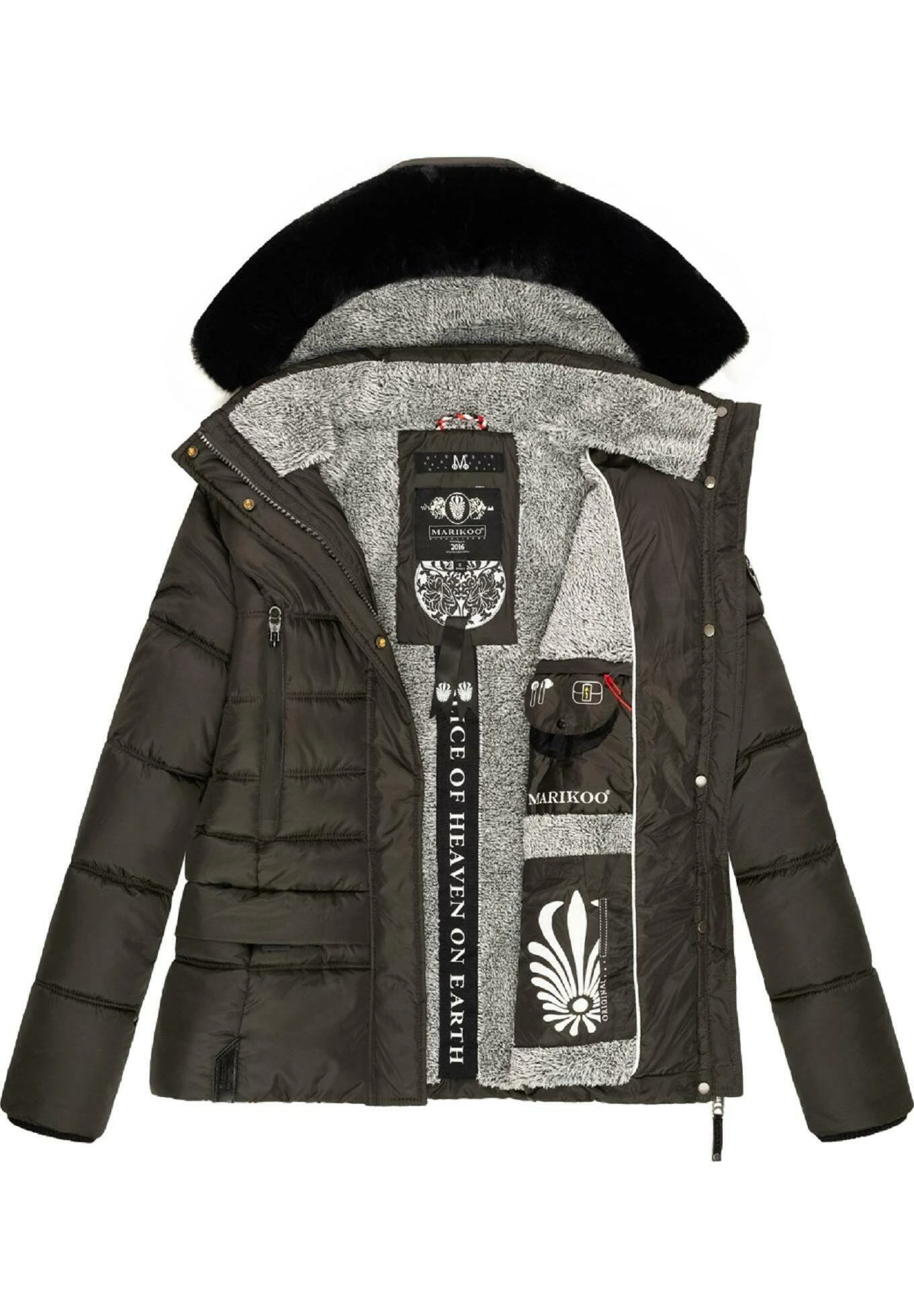 Marikoo Loveleen - Chaqueta De Invierno - Dark Grey 8 Marikoo Loveleen - Chaqueta De Invierno - Dark Grey - Imagen 6