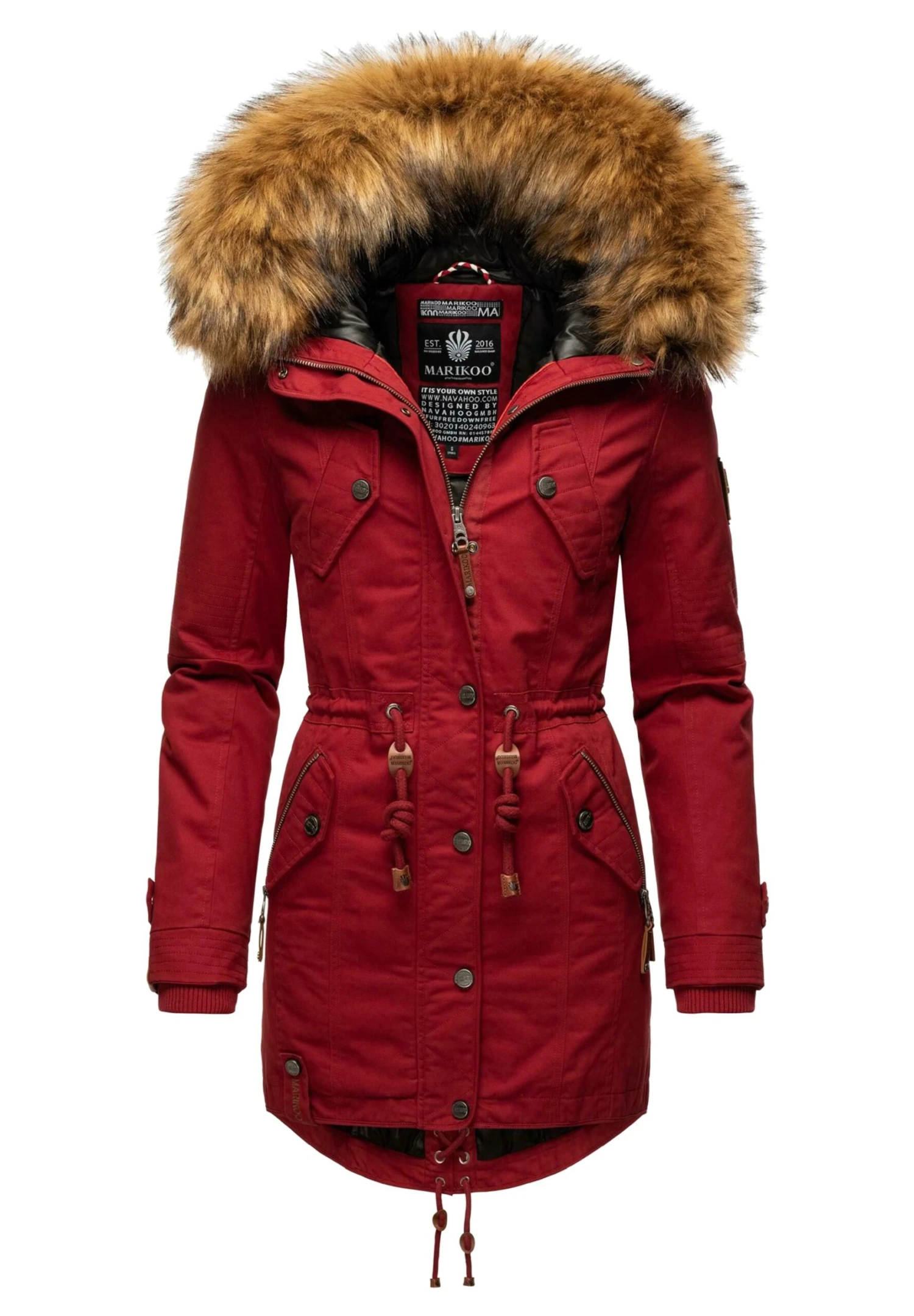 Marikoo Viva- Abrigo De Invierno - Blood Red 3 Marikoo Viva- Abrigo De Invierno - Blood Red