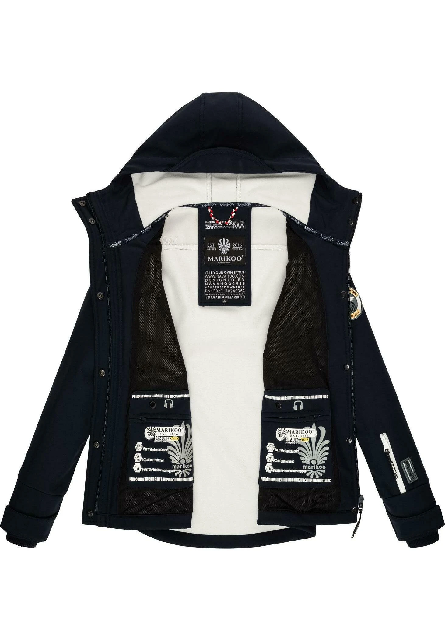 Marikoo Funktions - Chaqueta Outdoor - Dark Blue 6 Marikoo Funktions - Chaqueta Outdoor - Dark Blue - Imagen 4