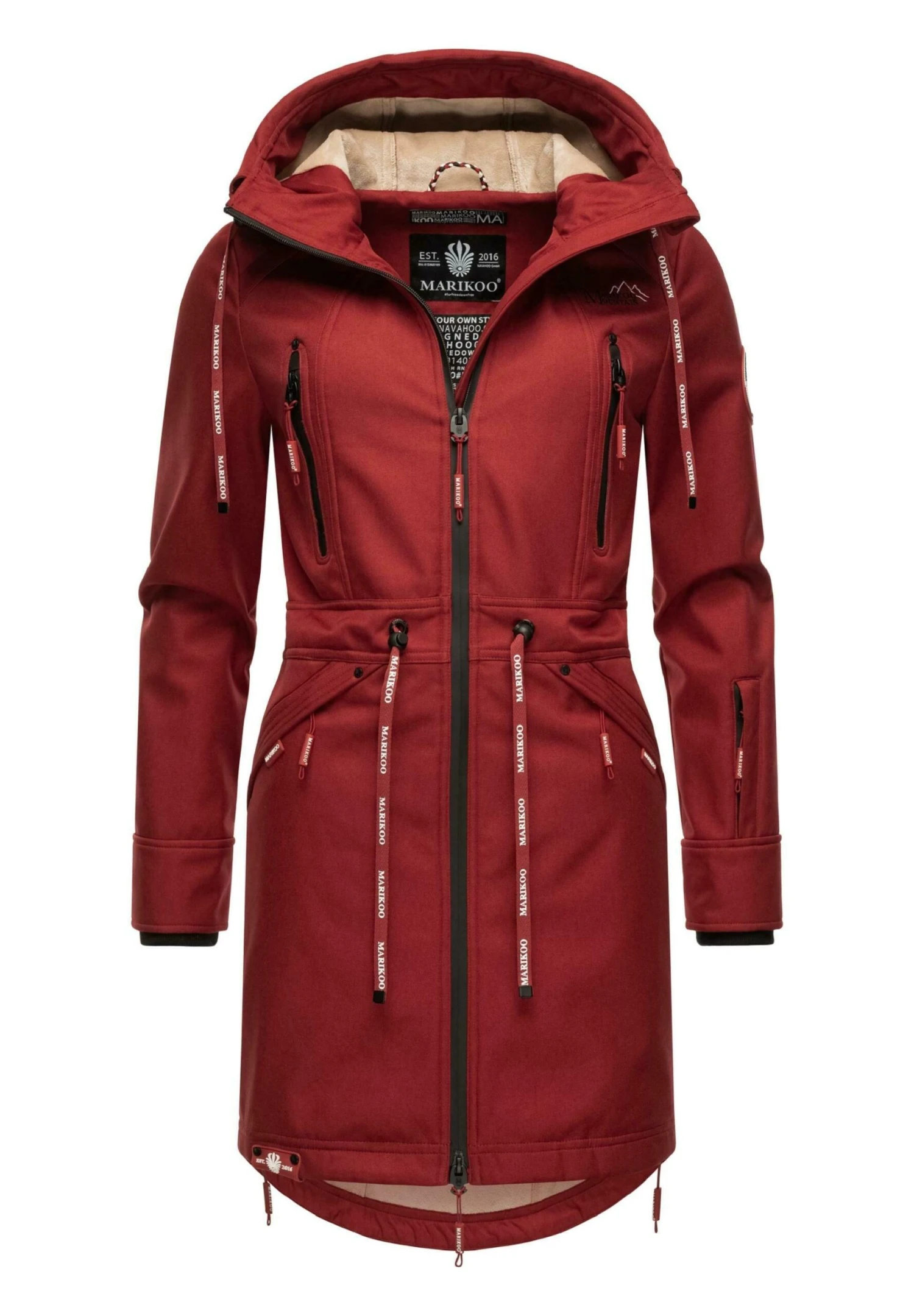 Marikoo Racquelle - Parka - Blood Red 6 Marikoo Racquelle - Parka - Blood Red - Imagen 4