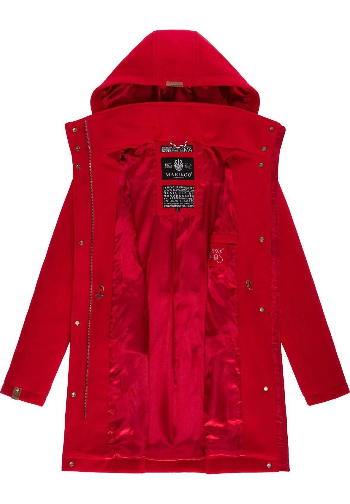 Marikoo Leilaniaa - Abrigo De Invierno - Light Red 6 Marikoo Leilaniaa - Abrigo De Invierno - Light Red - Imagen 4