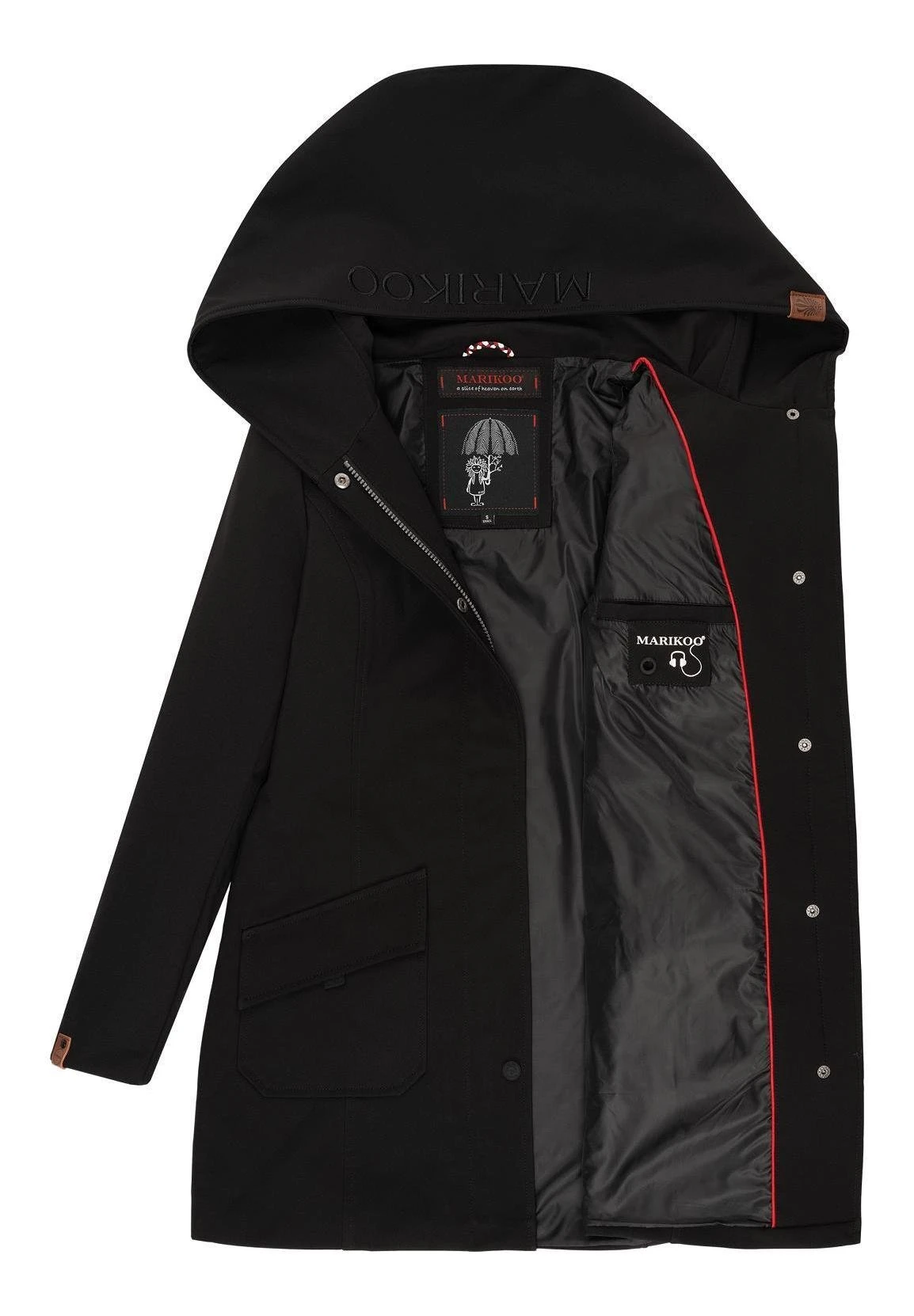 Marikoo Mayleen - Impermeable - Black 5 Marikoo Mayleen - Impermeable - Black - Imagen 3