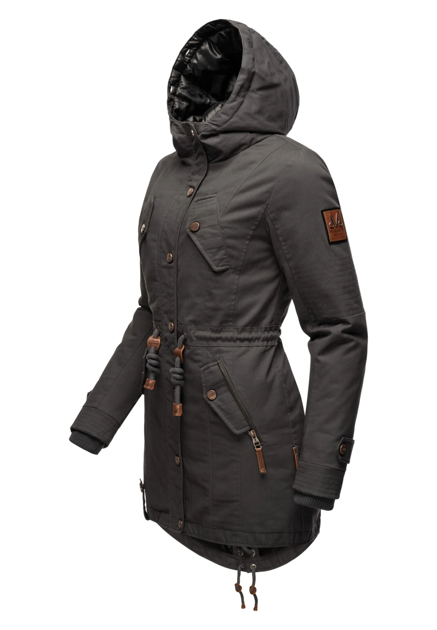 Marikoo Viva- Abrigo De Invierno - Dark Grey 8 Marikoo Viva- Abrigo De Invierno - Dark Grey - Imagen 6