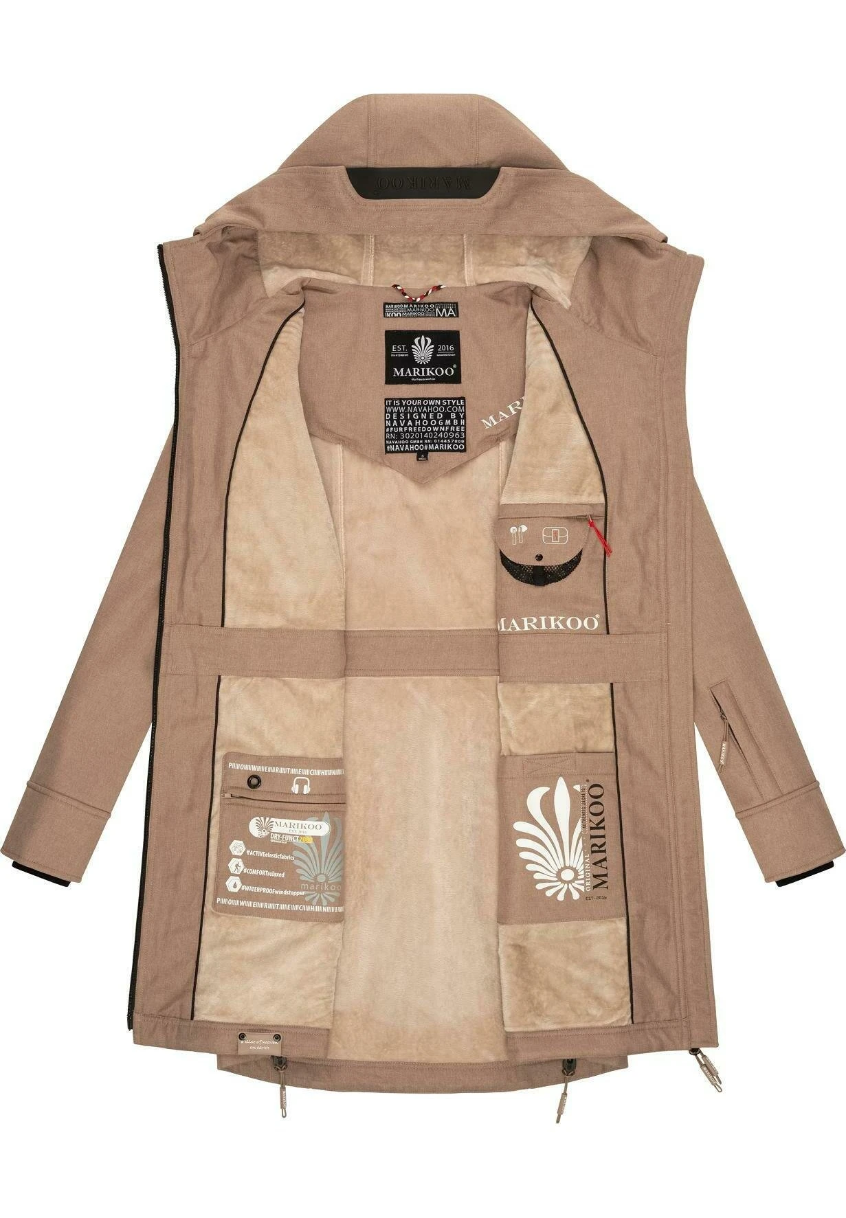 Marikoo Racquelle - Parka - Taupe Grey 10 Marikoo Racquelle - Parka - Taupe Grey - Imagen 8