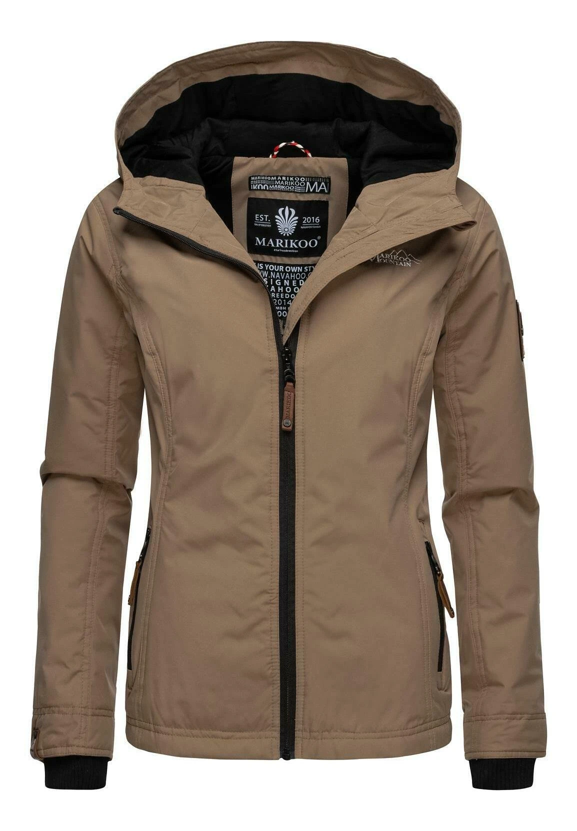 Marikoo Brombeere - Chaqueta Outdoor - Taupe 3 Marikoo Brombeere - Chaqueta Outdoor - Taupe