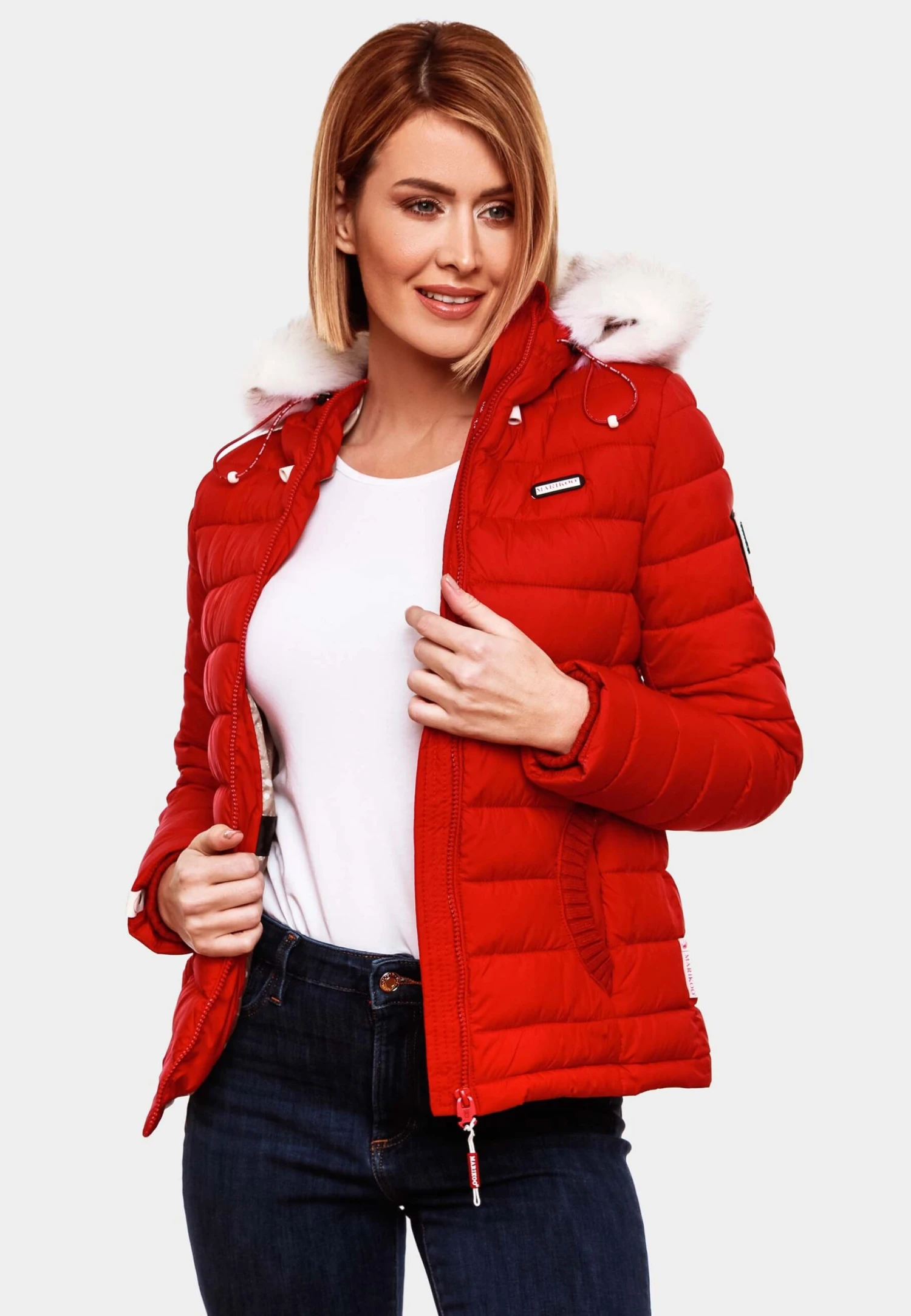 Marikoo Chaqueta De Invierno - Light Red 6 Marikoo Chaqueta De Invierno - Light Red - Imagen 4