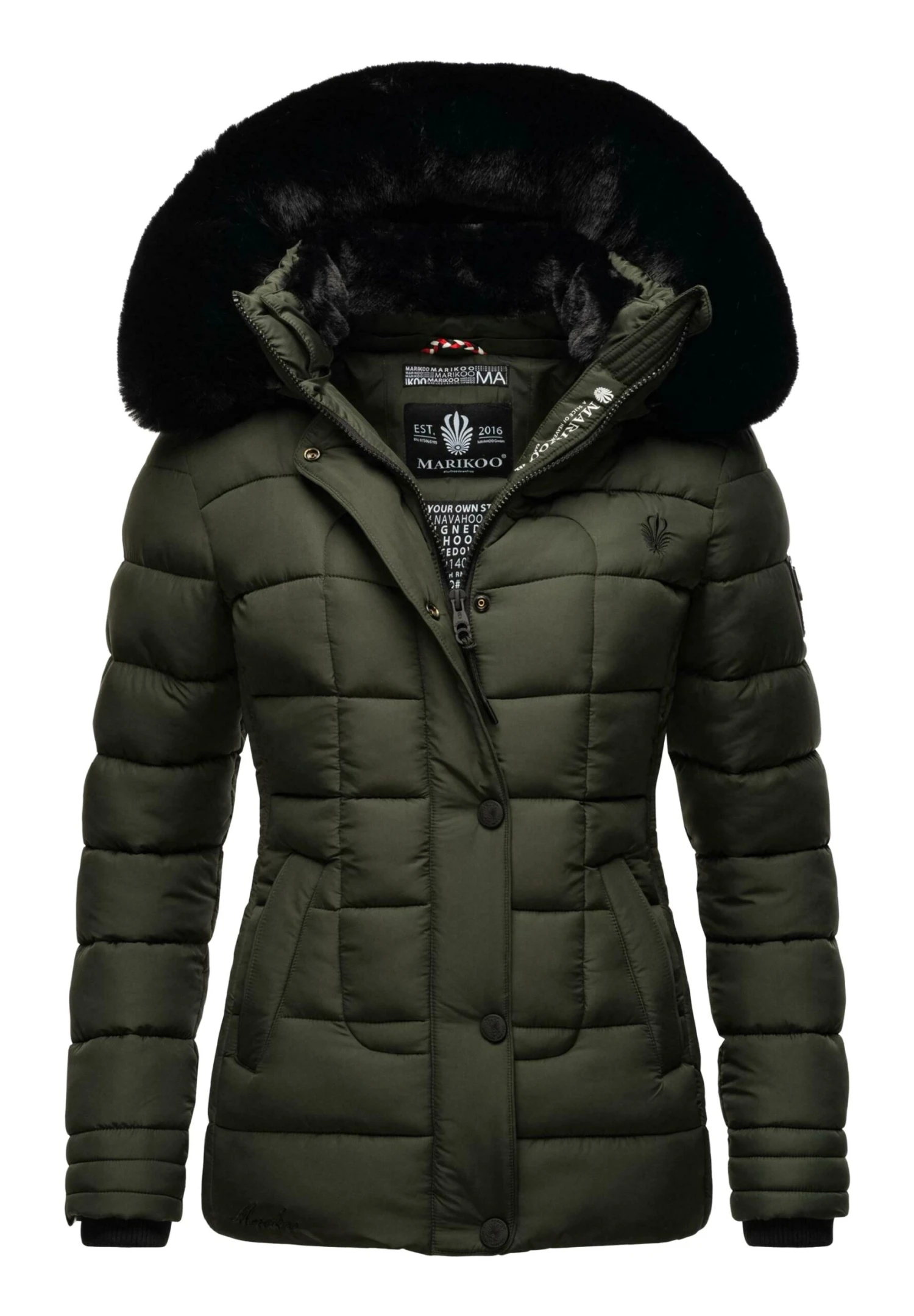 Marikoo Qesraa - Chaqueta De Invierno - Dark Olive 3 Marikoo Qesraa - Chaqueta De Invierno - Dark Olive