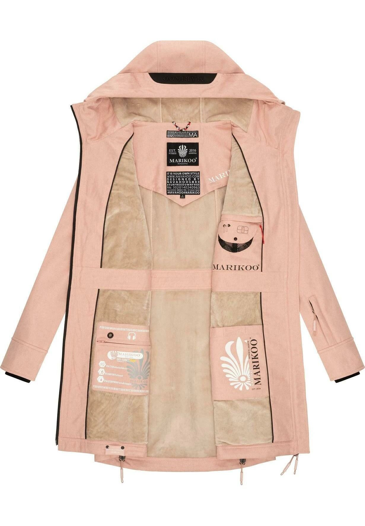 Marikoo Racquelle - Parka - Rose Melange 6 Marikoo Racquelle - Parka - Rose Melange - Imagen 4