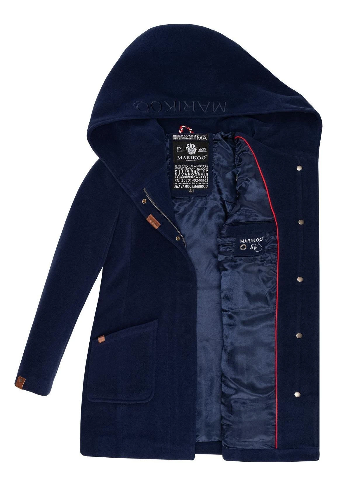 Marikoo Abrigo De Invierno - Navy 6 Marikoo Abrigo De Invierno - Navy - Imagen 4