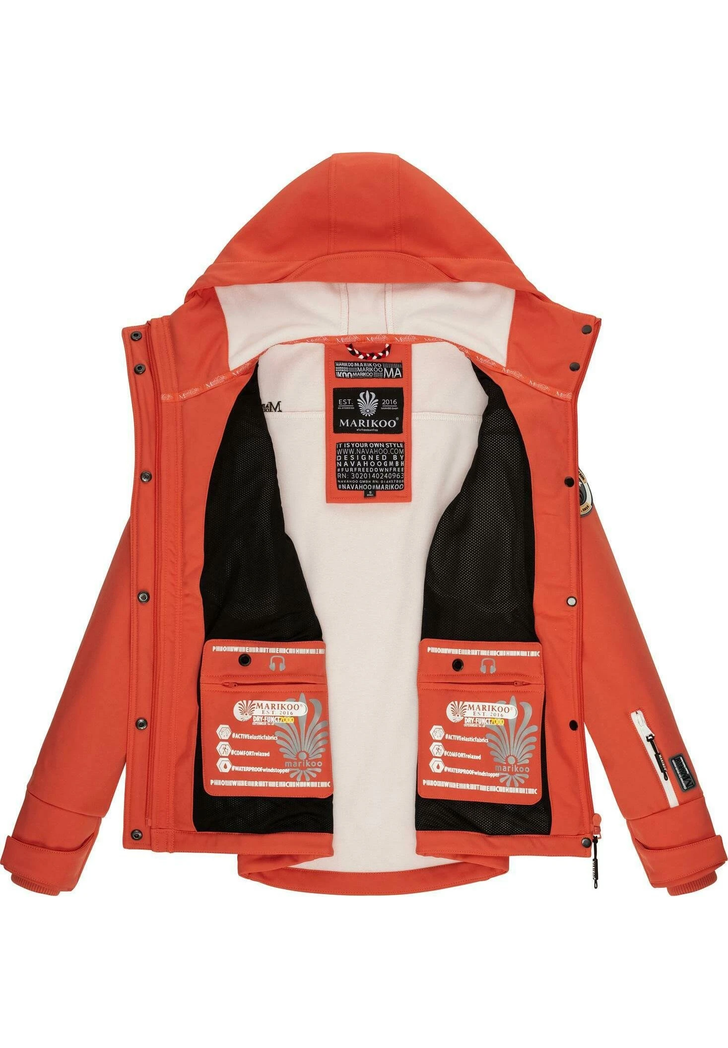 Marikoo Funktions - Chaqueta Outdoor - Orange 9 Marikoo Funktions - Chaqueta Outdoor - Orange - Imagen 7