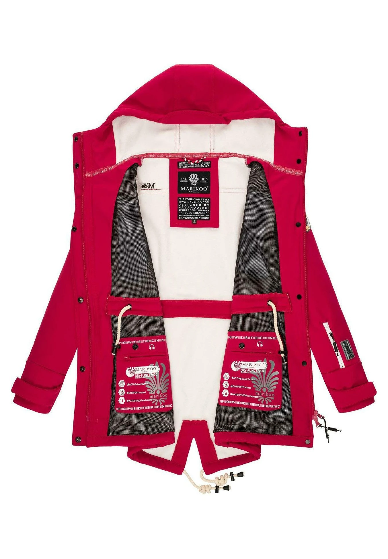 Marikoo Zimtzicke - Parka - Fuchsia 6 Marikoo Zimtzicke - Parka - Fuchsia - Imagen 4