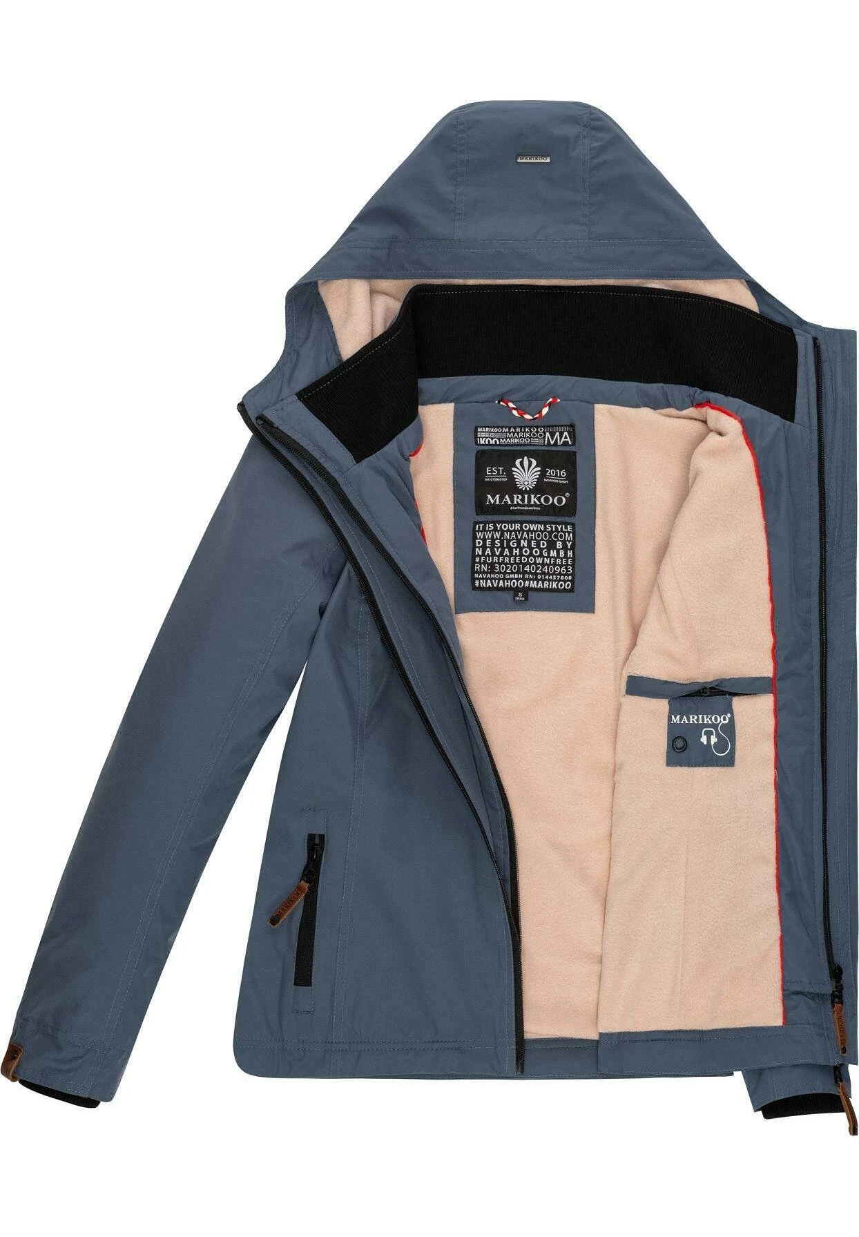 Marikoo Erdbeere - Chaqueta Outdoor - Dusty Blue 6 Marikoo Erdbeere - Chaqueta Outdoor - Dusty Blue - Imagen 4