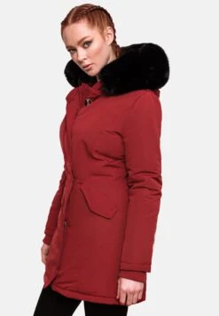 Marikoo Karmaa - Abrigo De Invierno - Blood Red With Black Fur -Zaza Coleccion fe015afe0ac54cdba7fbee49f4215729